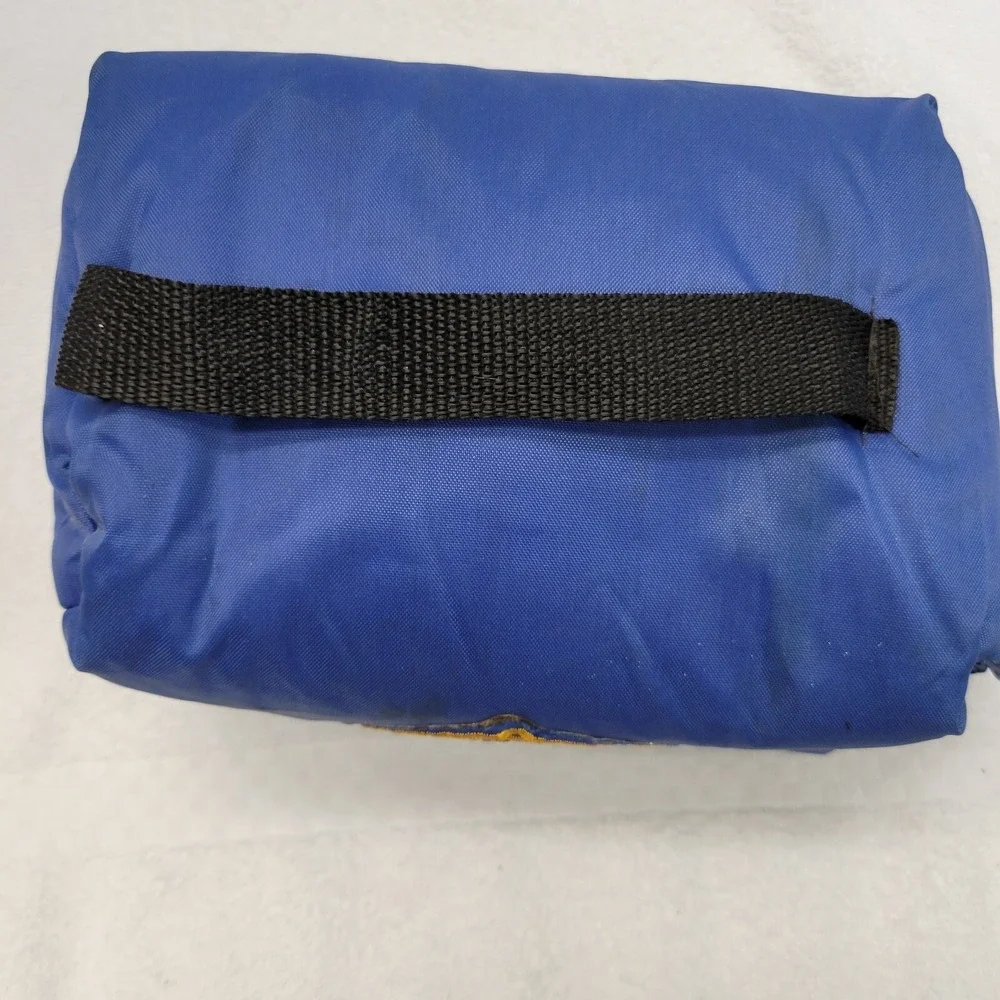 Vtg 90's Smooth Character Camel Cigarettes Kool Pak Handl Hook & Loop Bag Blue
